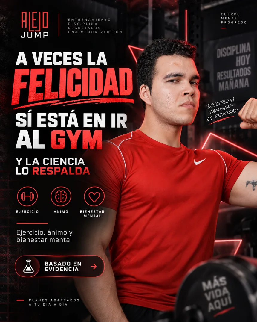 Alejandro, entrenador de Alejo Jump, en una pieza de su campaña deportiva