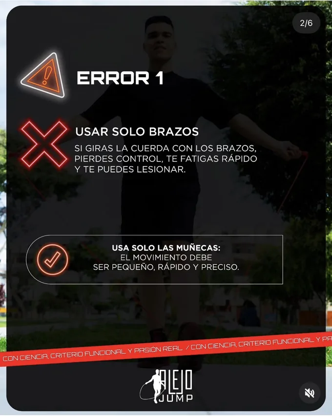 Alejo Jump comparte contenido educativo de entrenamiento